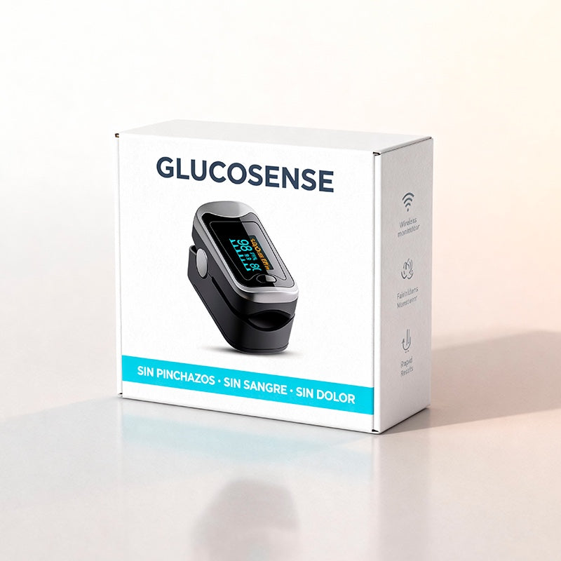 GlucoSense™ + Termómetro de Regalo Hoy – Cuida tu glucosa, saturación de oxígeno y temperatura en casa