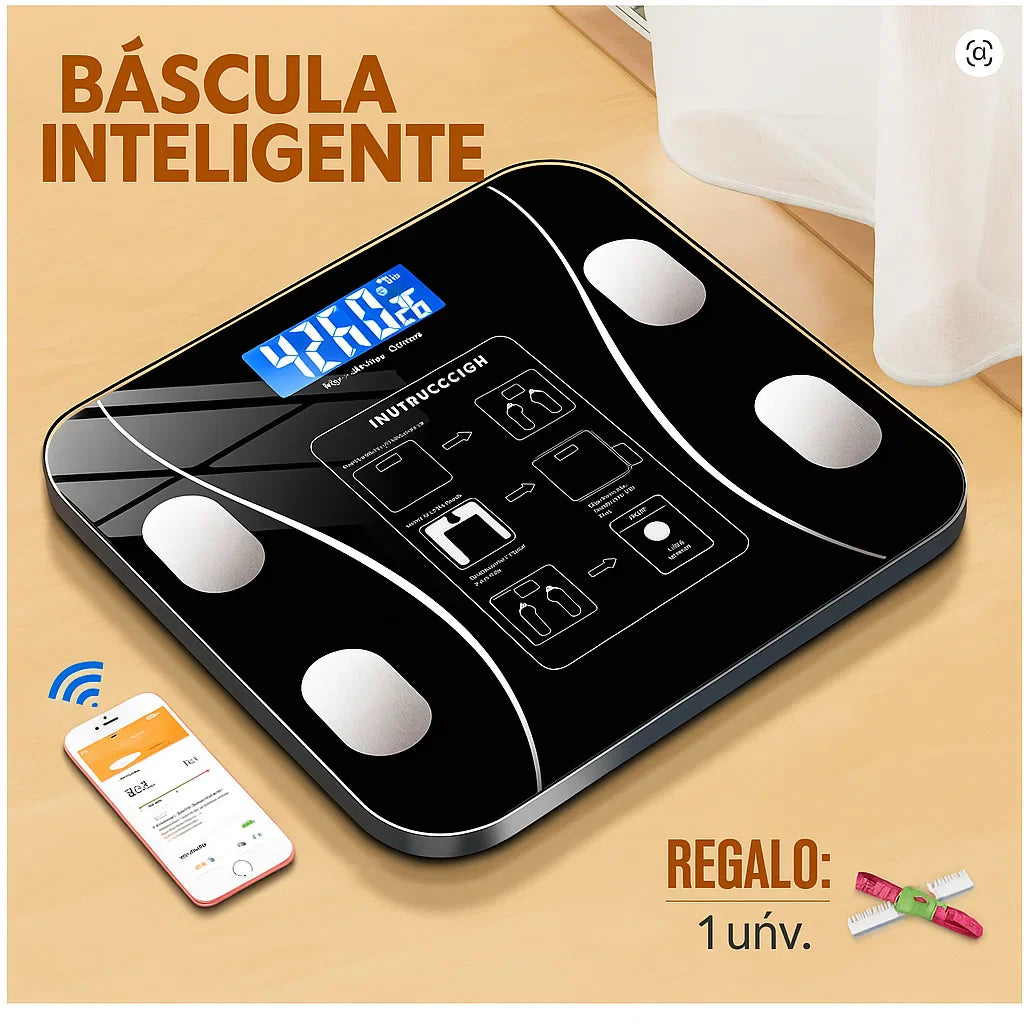 Báscula Inteligente - Descubre tu peso, grasa e IMC con precisión