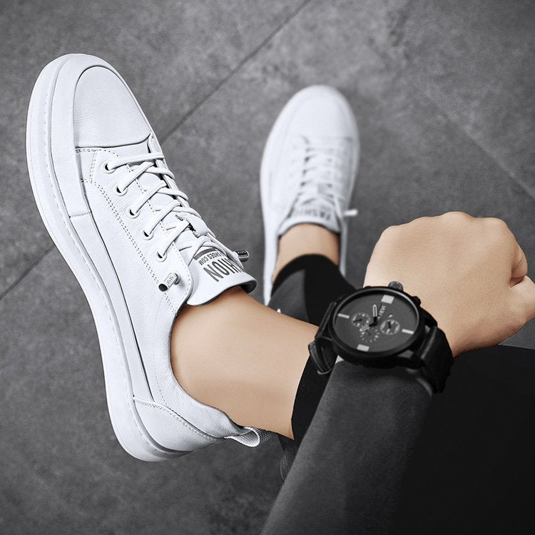 Zapatos casuales de cuero genuino