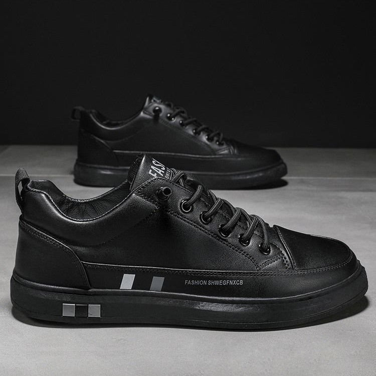 Zapatos casuales de cuero genuino