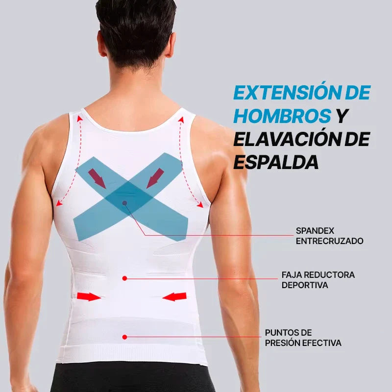 Camisa de Compresión Ultrafina Fit Shape Pro – Define tu Cuerpo y Mejora tu Postura al Instante + Smartwatch Fit Pro Gratis 🎁