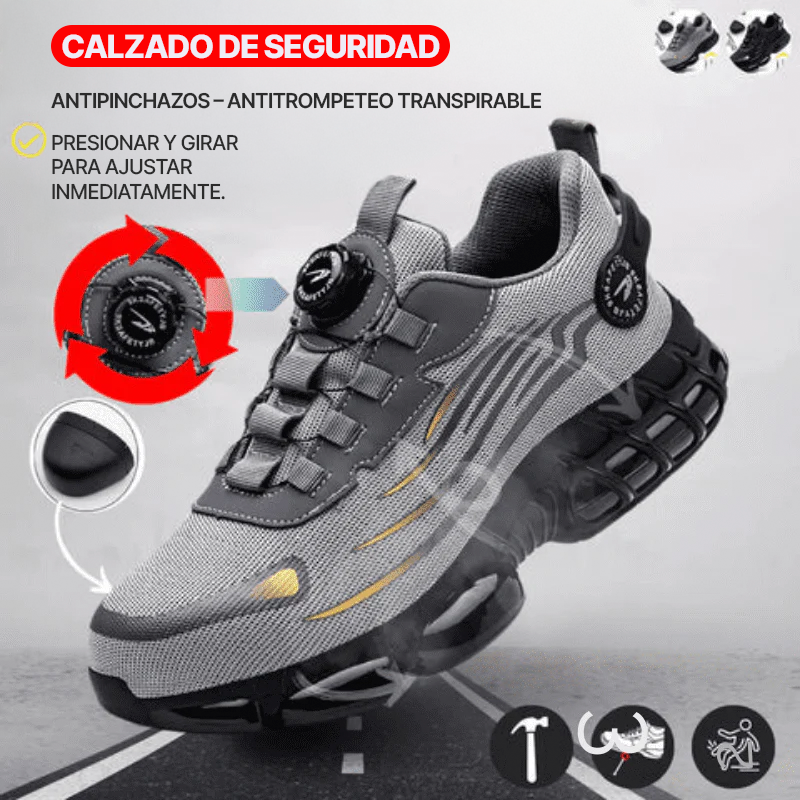 Zapatos de Seguridad Ultraligeros Bravon Z90 – Protección y Comodidad en Cada Paso +5 Pares de Calzoncillos de Regalo
